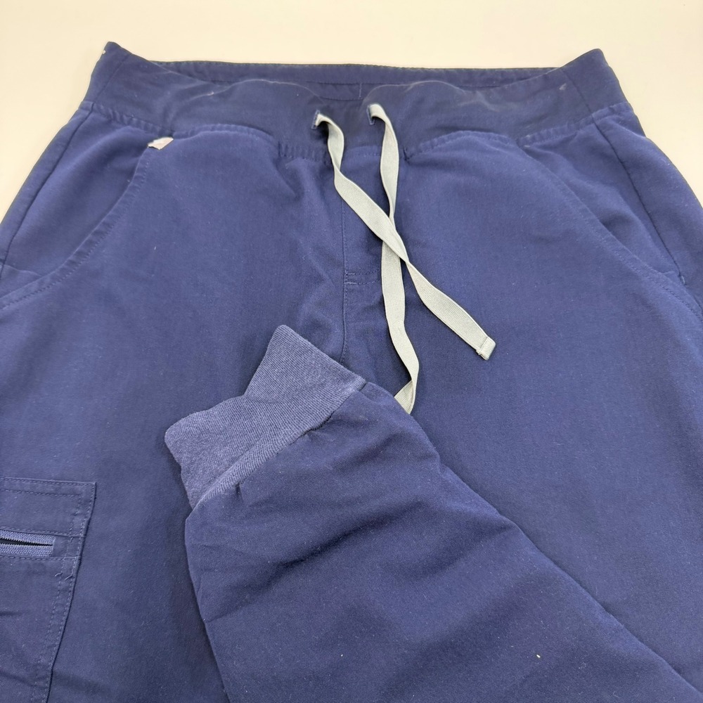 FIGS Technical Collection Navy‎ Blue Jogger Scrub Pants Womens Small S/P
